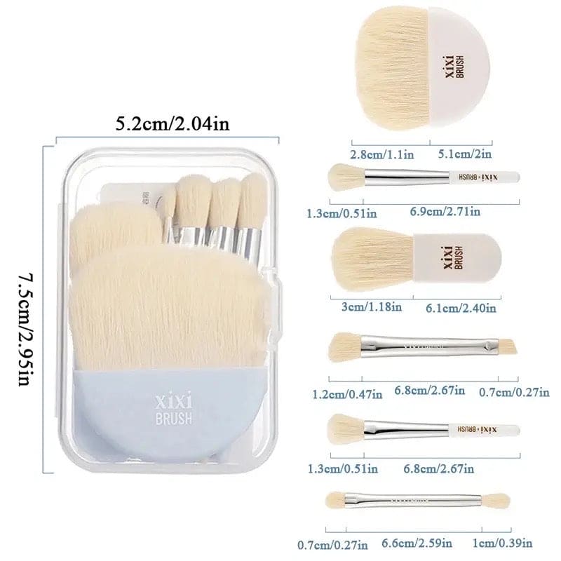 Set Of 4 Candy Makeup Brush Set, Portable Traveling Makeup Brush Set, Beauty Foundation Eye Shadow Tool Makeup Brush Set, Cosmetic Brushes Kit with PVC Case Set Of 4 Candy Makeup Brush Set, Portable Traveling Makeup Brush Set, Beauty Foundation Eye Shadow Tool Makeup Brush Set, Cosmetic Brushes Kit with PVC Case
